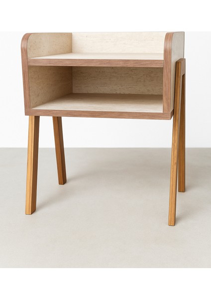 Iskandinav Tarzı Masif Ahşap Ayaklı Komodin – Modern Doğal ve Şık Görünüm fırsatları