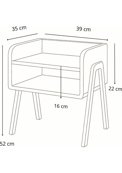 Iskandinav Tarzı Masif Ahşap Ayaklı Komodin – Modern Doğal ve Şık Görünüm indirimleri