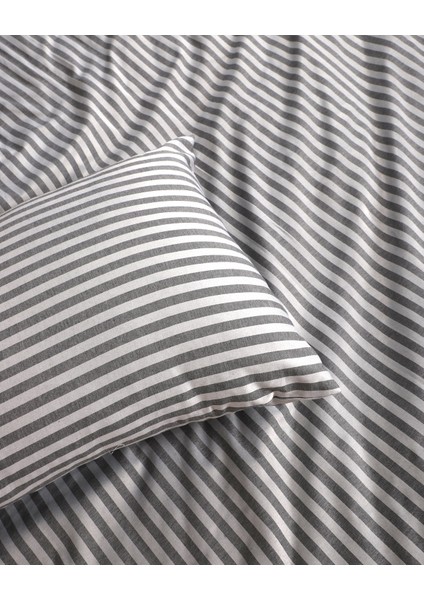 Saten Antrasit Çift Kişilik Lastikli Çarşaflı Nevresim Takımı modelleri