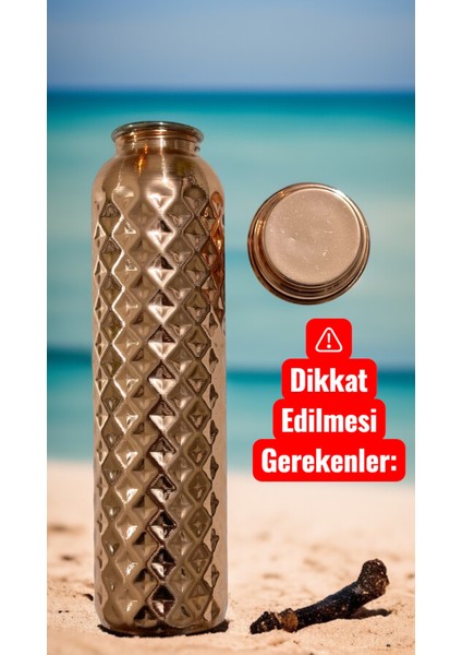 Saf Bakır Matara Elyapımı Dogal Suya Enerji Atıyor Bakır Suluk Bakır TERMOS700ML fiyatları