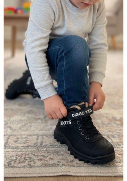 Çocuk Kışlık Kürklü Bot – Suya Dayanıklı, Kalın Taban, Rahat Günlük Ayakkabı fiyatları