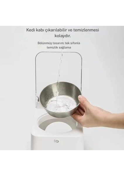 Sensörlü Otomatik Kedi Mama Kabı Akıllı Algılama ve Taze Tutma Özellikli Pratik Şarjlı Besleyici fiyatları