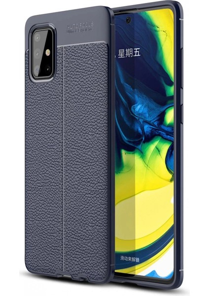 Samsung Galaxy A71 Kılıf Auto Focus Kapak - Lacivert (K95)