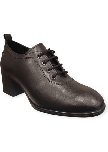 2512707K Topuklu Bağcıklı Klasik Deri Kadın Ayakkabı fiyatları