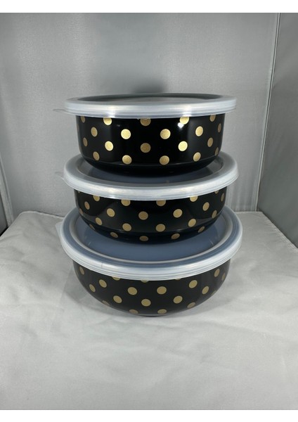 Lüx Emaye 3 Boy Saklama Kabı, Hava Sızdırmaz Emaye Saklama Kabı Organizer fiyatları