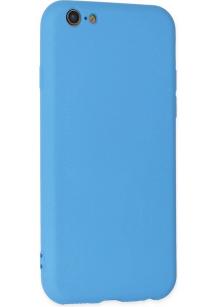 iPhone 6 Plus Kılıf Nano Içi Kadife Silikon - Mavi (K95) modelleri