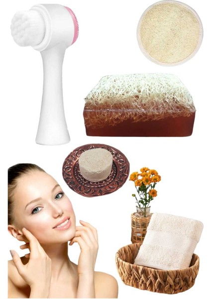 5'li Tüm Cilt Tiplerine Uygun Peeling Sivilce Leke Akne Temizleme Sıkılaştırma Bakım Set