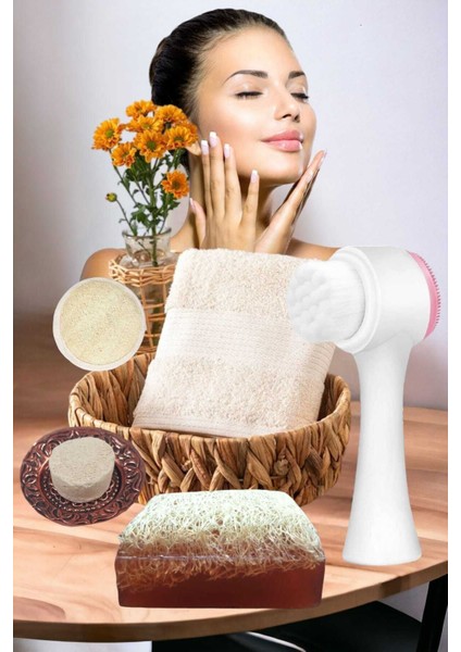 5'li Tüm Cilt Tiplerine Uygun Peeling Sivilce Leke Akne Temizleme Sıkılaştırma Bakım Set modelleri