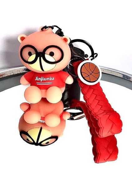 Sevimli Silikon Ayı Anahtarlık