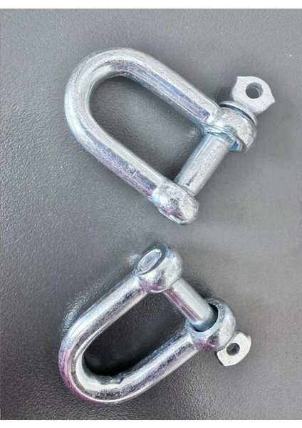 Galvanizli U Kilit Mapa 2’li Set Vidalı Pimli Bağlantı Aparatı (4,5 cm x 3 cm 8 Mm)