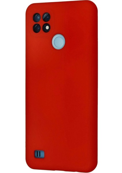 Realme C21 Kılıf Nano Içi Kadife Silikon - Kırmızı (K95) modelleri