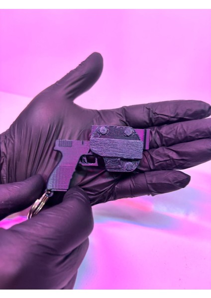 Glock Silah ve Kılıf Görünüm Anahtarlık Hediyelik Tabanca Anahtarlık Masa Süsü Dekor fiyatları