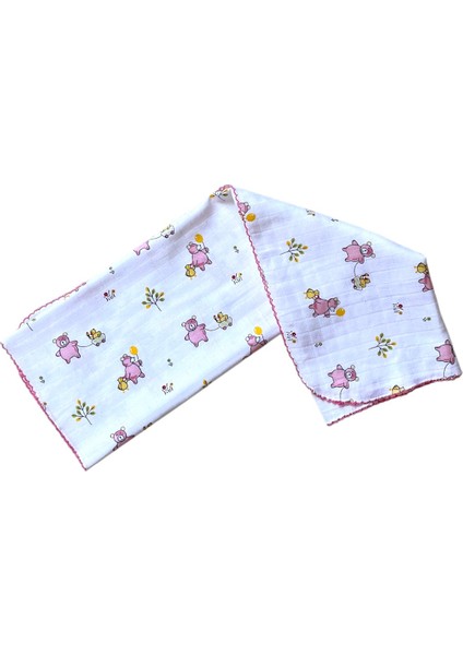 Minika Çok Amaçlı Müslin Örtü Pembe Ayıcık 80 x 90 cm Yenidoğan Örtü Bez fiyatları