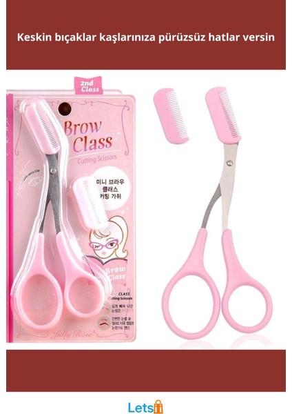 Ergonomik Taraklı Kaş Düzeltme Makası fiyatları