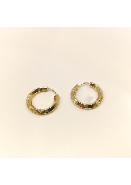 23MM Klasik Piramit Halka Küpe 14 Ayar Altın Hd Videolu fiyatları