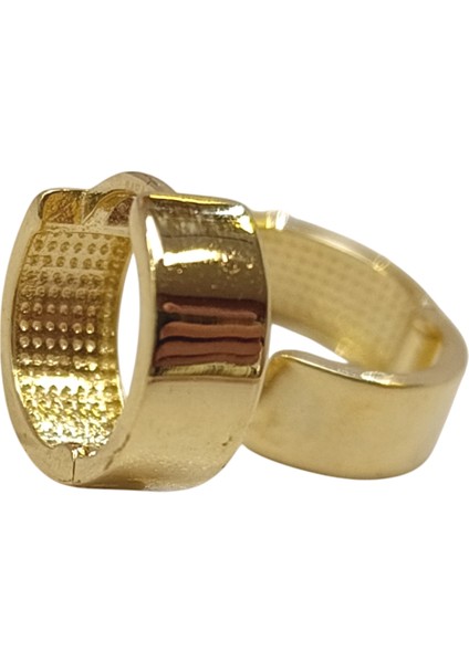 13MM Klasik Ray Halka Küpe 14 Ayar Altın Hd Videolu