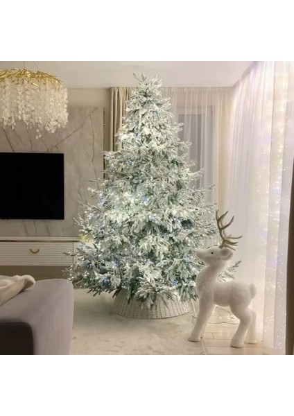 Yılbaşı Çam Ağacı Karlı Lüks Seri 210 cm 2037 Dal