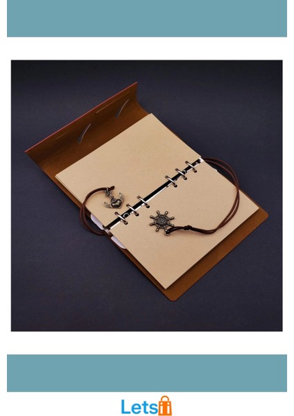 Kırmızı Pusula Tasarım Deri Defter 70 Yapraklı ve Touchpen Kalem indirimleri