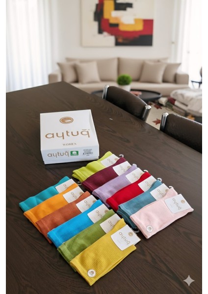 Pamuk Soket Çorabı; Dikişsiz; Mevsimlik ; 36-40 Numara; Asorti 12'li Kutu fiyatları