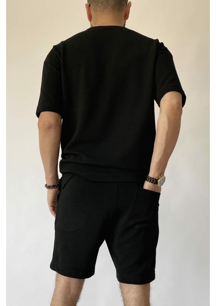 Ekru Alt Üst Şort Tişört Takım modelleri