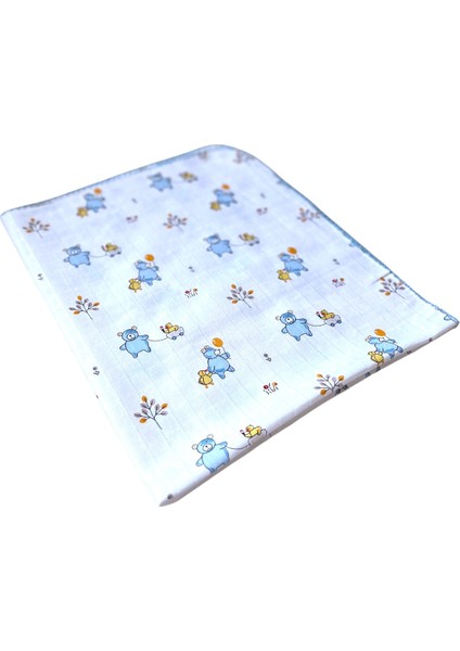 Minika Çok Amaçlı Müslin Örtü Mavi Ayıcık 80 x 90 cm Yenidoğan Örtü Bez fiyatları