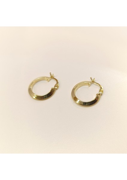 17MM Klasik Piramit Ray Halka Küpe 14 Ayar Altın Hd Videolu indirimleri