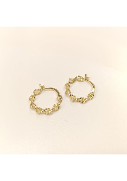 18MM Dna Sarmalı Halka Küpe 14 Ayar Altın Hd Videolu fiyatları