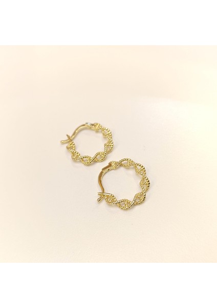 18MM Dna Sarmalı Halka Küpe 14 Ayar Altın Hd Videolu fırsatları