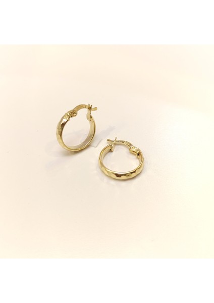 15.7mm Dövmeli Halka Küpe 14 Ayar Altın Hd Videolu fiyatları