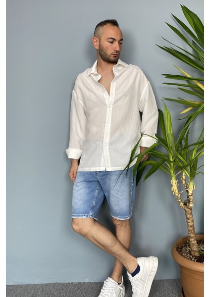 Ince Kumaş Oversize Uzun Kollu Gömlek modelleri