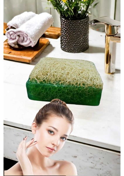 2'li Tüm Cilt Bakım Seti Kabak Lifli Çay Ağacı Sabun Çift Taraflı Yüz Temizleme Fırçası indirimleri