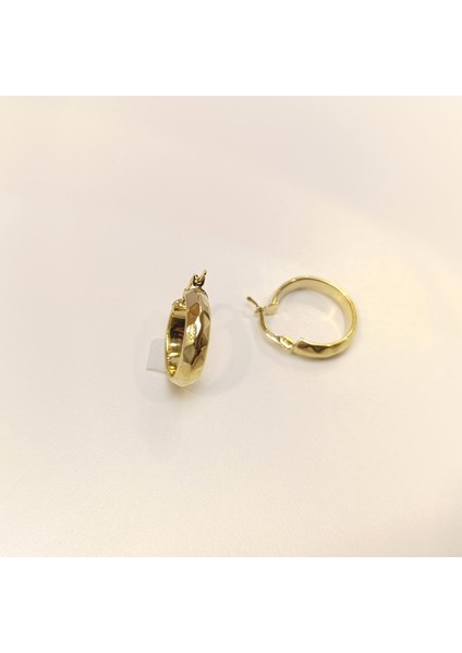 19,5mm Dövmeli Halka Küpe 14 Ayar Altın Hd Videolu fiyatları