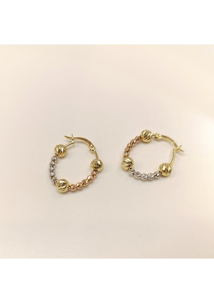 23MM Dorika Toplu Halka Küpe 14 Ayar Altın Hd Videolu fiyatları