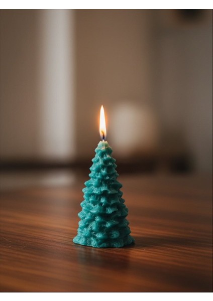 Yılbaşı Ağacı Şeklinde Dekoratif Mum – Çam Ağacı Tasarım fiyatları