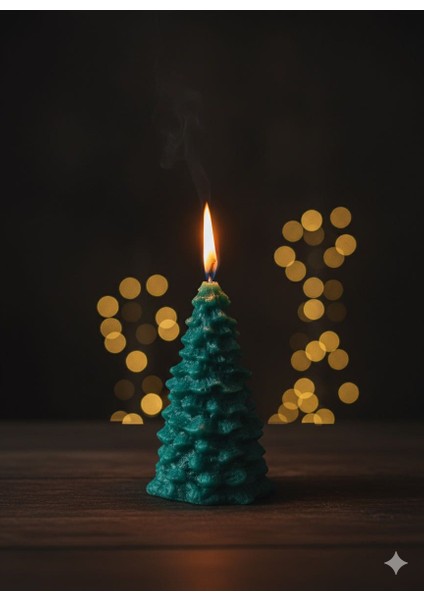 Yılbaşı Ağacı Şeklinde Dekoratif Mum – Çam Ağacı Tasarım modelleri