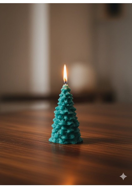 Yılbaşı Ağacı Şeklinde Dekoratif Mum – Çam Ağacı Tasarım fırsatları