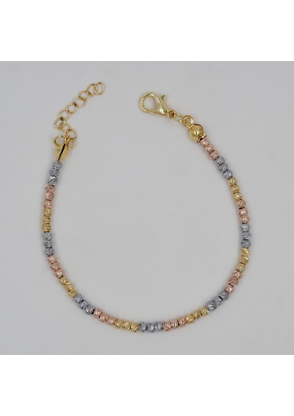 Gümüş Rose Gold Dorika Bileklik