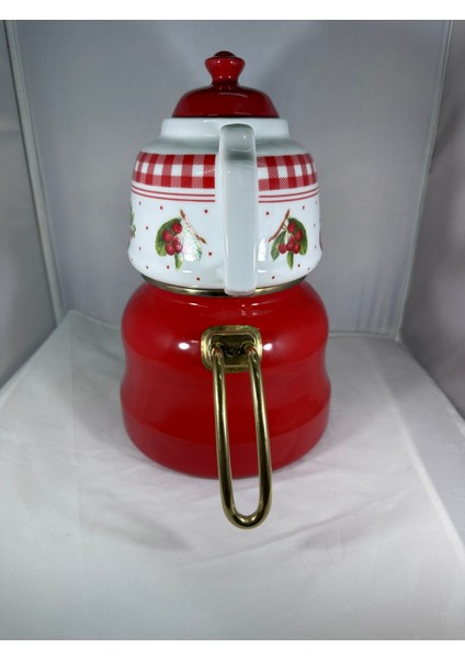 Miss Betty Emaye Desenli Çaydanlık Porselen Demlikli Büyük Boy modelleri