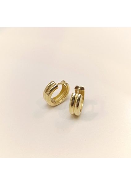 16.7mm Ikili Klasik Halka Küpe 14 Ayar Altın Hd Videolu fiyatları