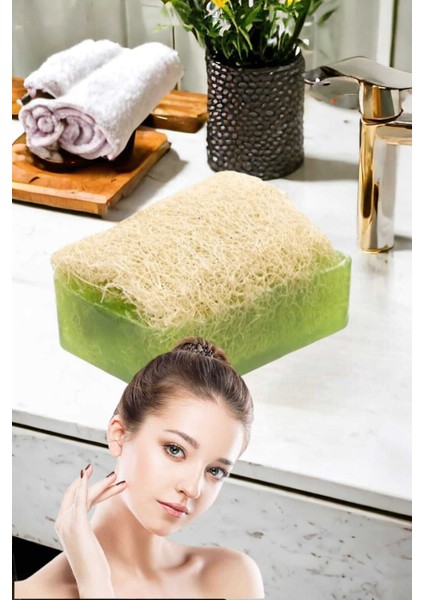 2'li Tüm Cilt Bakım Seti Kabak Lifli Avokado Sabun Çift Taraflı Yüz Temizleme Fırçası indirimleri