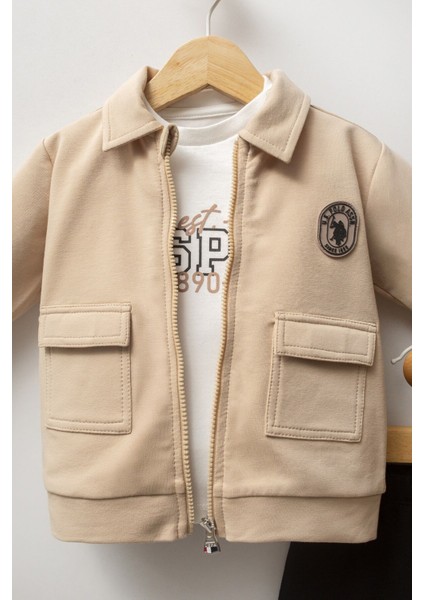 U.s. Polo Assn 3'lü Takım USB2549 Bej fiyatları