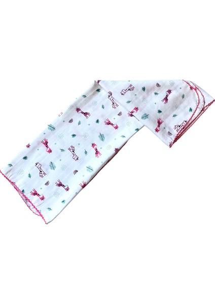 Minika Çok Amaçlı Müslin Örtü Pembe Zürafa 80 x 90 cm Yenidoğan Örtü Bez fiyatları