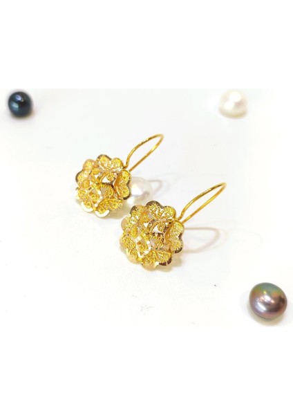 18MM Gül Sallanan Küpe 14 Ayar Altın Hd Videolu fiyatları