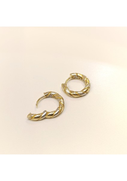 18.6mm Burgu Halka Küpe 14 Ayar Altın Hd Videolu fırsatları