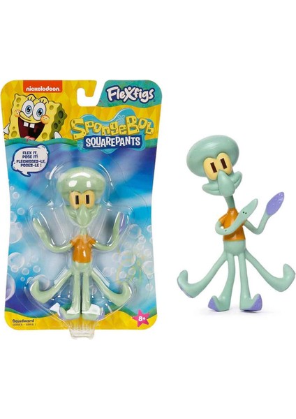 Nickelodeon Spongebob Squarepants Flexfigs Sünger Bob Squidward Tentacles Hareketli Figür - 10 cm