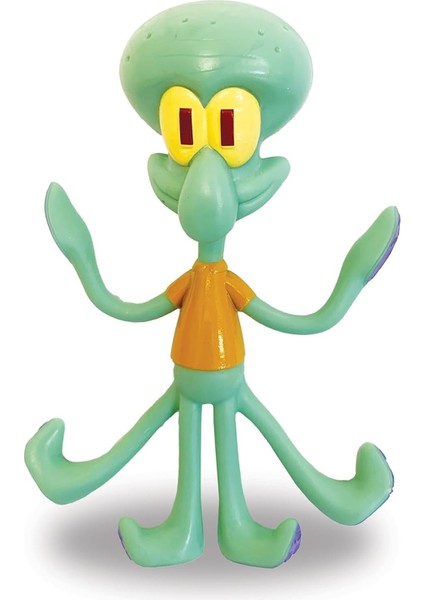 Nickelodeon Spongebob Squarepants Flexfigs Sünger Bob Squidward Tentacles Hareketli Figür - 10 cm modelleri