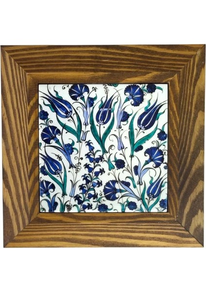 Ahşap Çerçeveli Dekoratif Seramik Tablo, SRMK-2024126