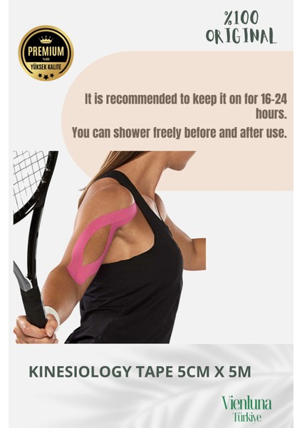 High Quality Waterproof Breathable Athletic Elastic Muscle Pain Tape Purple modelleri