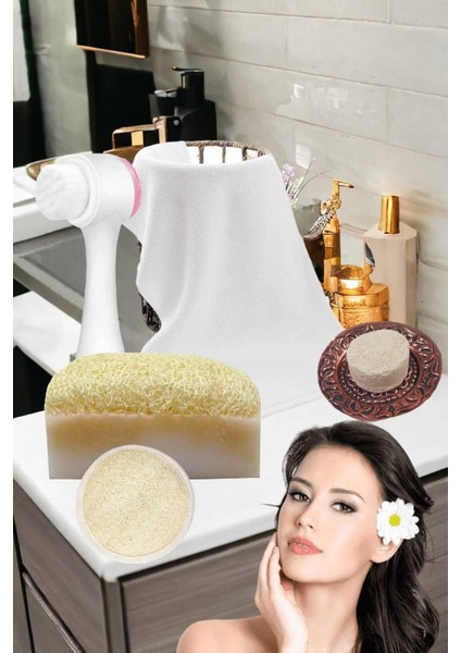 5'li Tüm Cilt Temizleme Kabak Lifli Eşek Sütü Gerdirme Beyazlatıcı Sabun Masaj Peeling Ruşur Taşı fiyatları