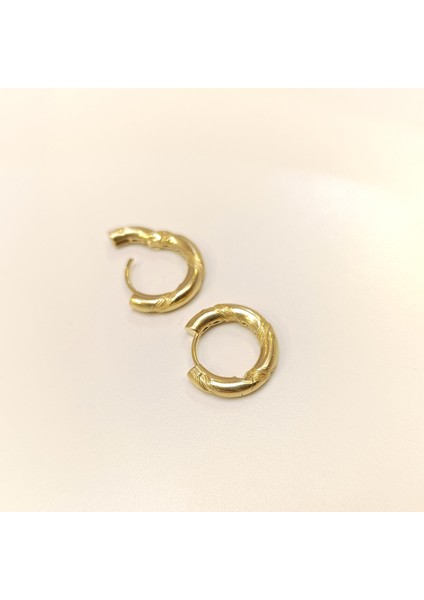 18,8mm Burgu Halka Küpe 14 Ayar Altın Hd Videolu modelleri